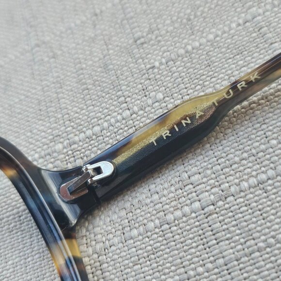 Trina Turk Ladies Eyeglasses Sunglasses Frame BLUE STRIPE KIAMA Glasses Eyewear - Picture 11 of 12